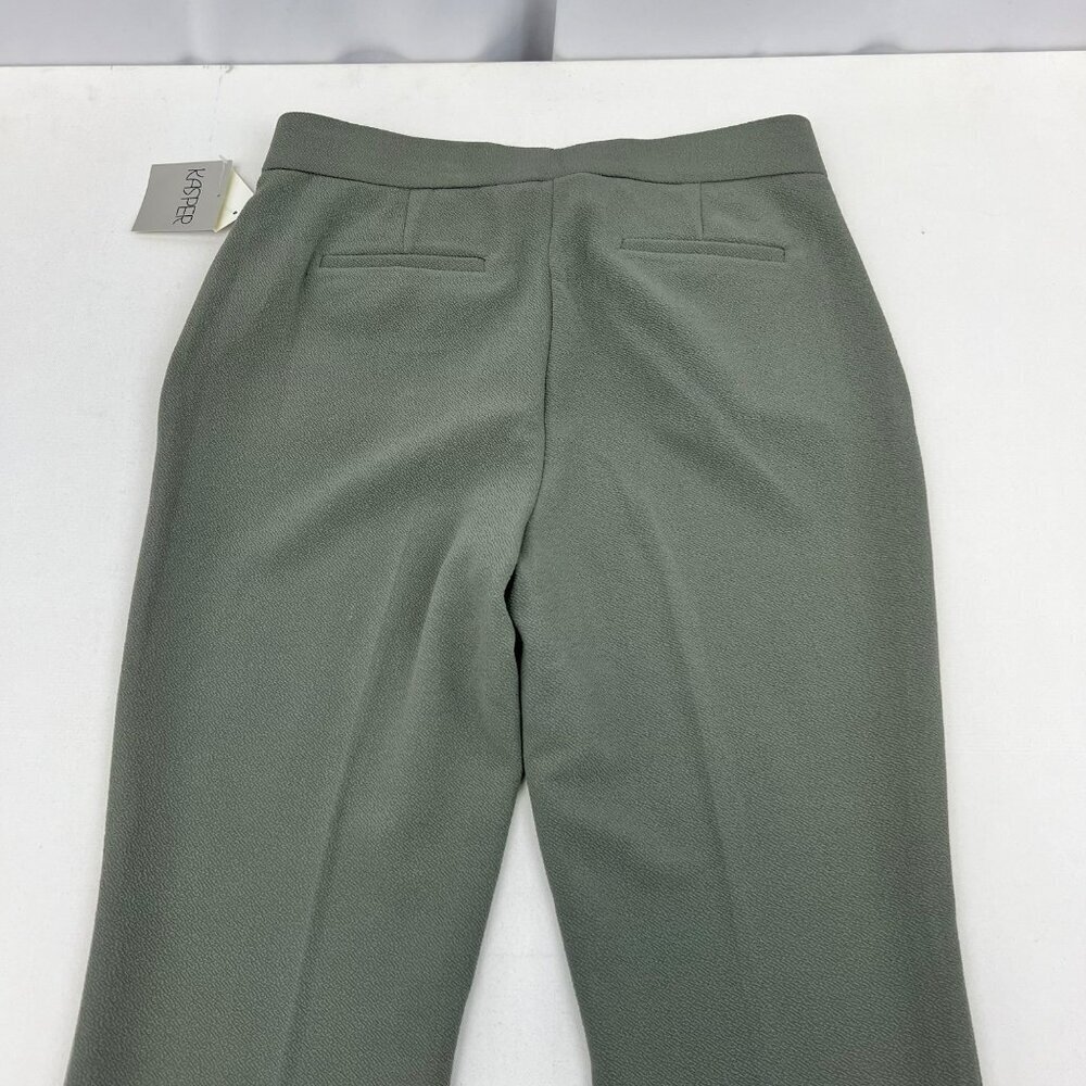 Kasper Women’s Textured Dress Pants High Rise Sea Stone Size Medium New - Picture 5 of 10